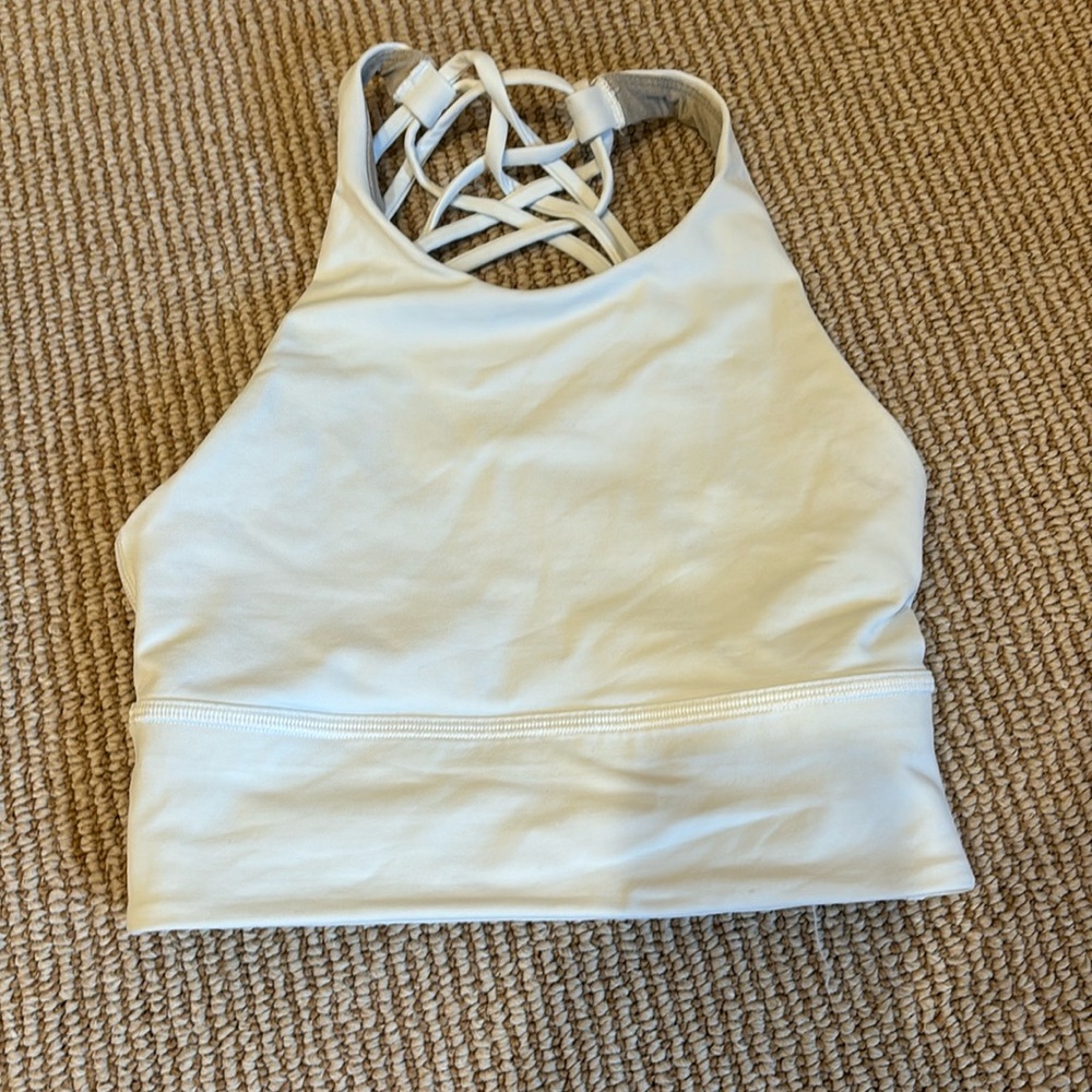 ENERGY HIGH-NECK LONGLINE BRA *white* SIZE 2